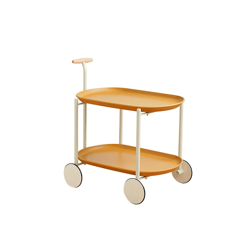 

Nordic creative sofa side few cream wind trolley ins home coffee table living room rack removable