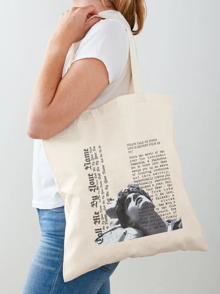 

Call me by your name Tote Bag personalized tote Custom bag Gift bags foldable reusable bag
