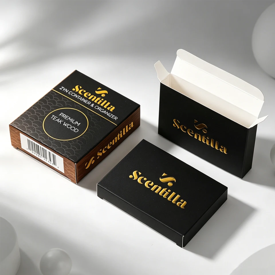Customized Printing Small Skincare Boxes Packaging Makeup Cosmetic Packaging Box with Gold Foil logo for Household Products