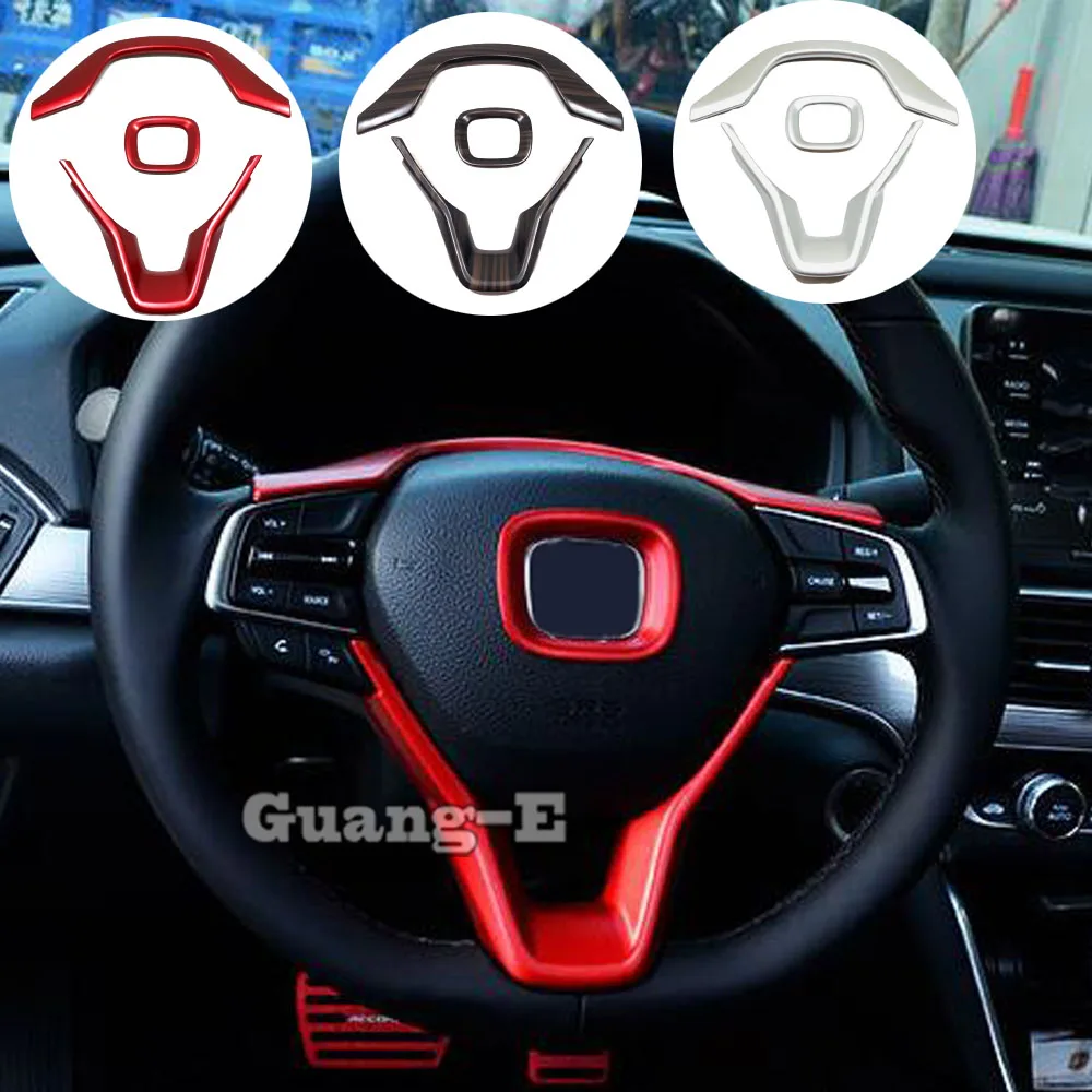 

For Honda Odyssey 2022 2023 2024 Steering Wheel Frame Covers Trim ABS Plastic Car Accessories Decoration Styling Stickers 3Pcs