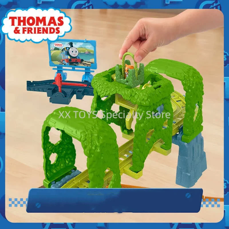 Thomas & Friends Trilho de trem elétrico Série Master Sodor Island Adventure Cargo Set Único Crianças Férias Brinquedo pré-escolar Presente