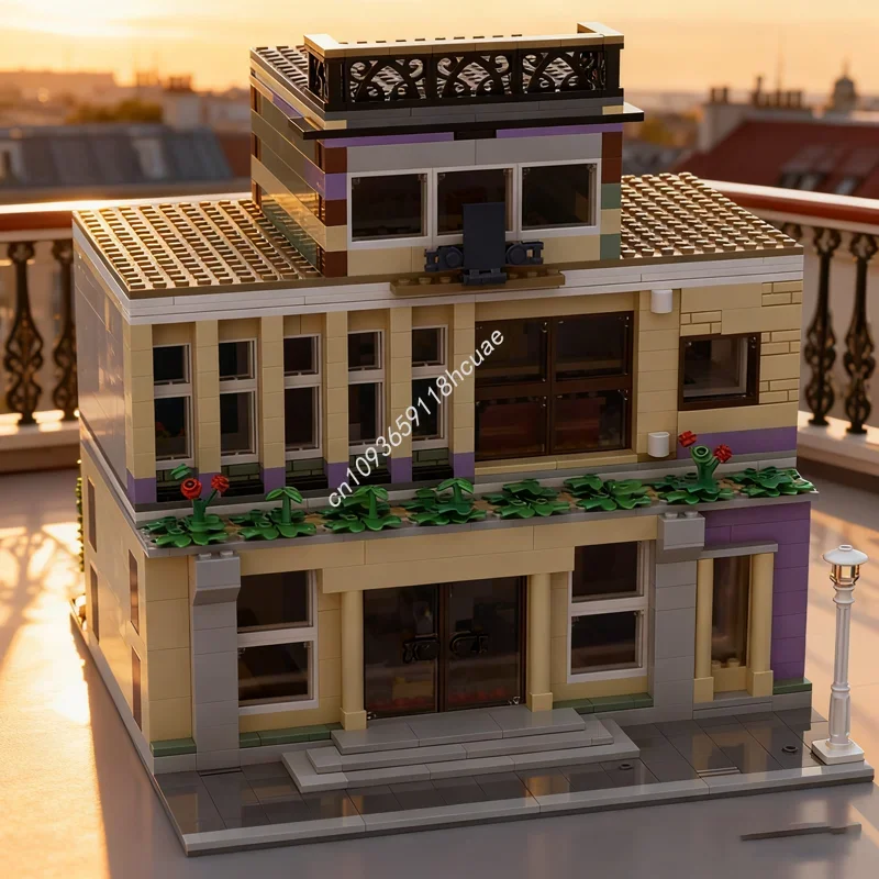 

1165pcs MOC Disco and Apartment Modulared Model Building blocks Christmas gifts Construction toy idea Education Kids Birthday