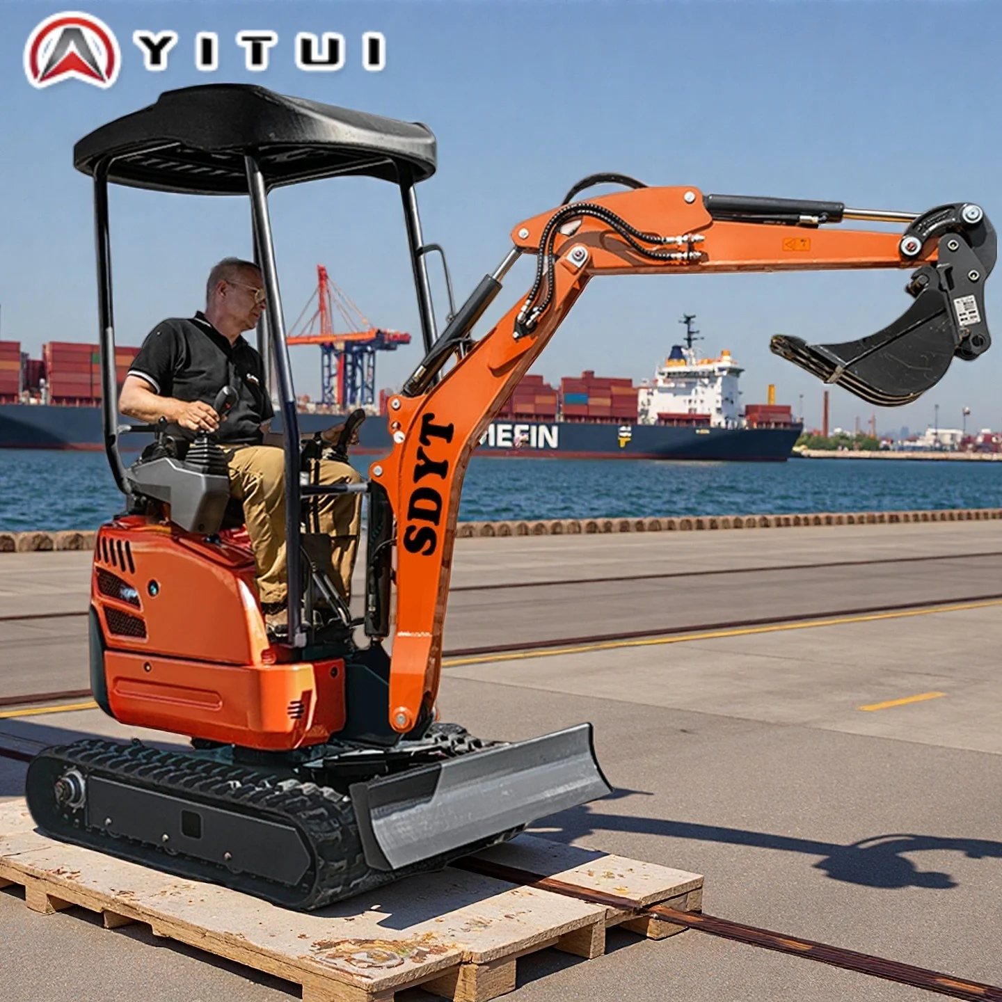 Customized High Quality Small Crawler Mini Excavator 2.0 Ton Kubota Engine Hydraulic Digging Machine for Garden & Farm