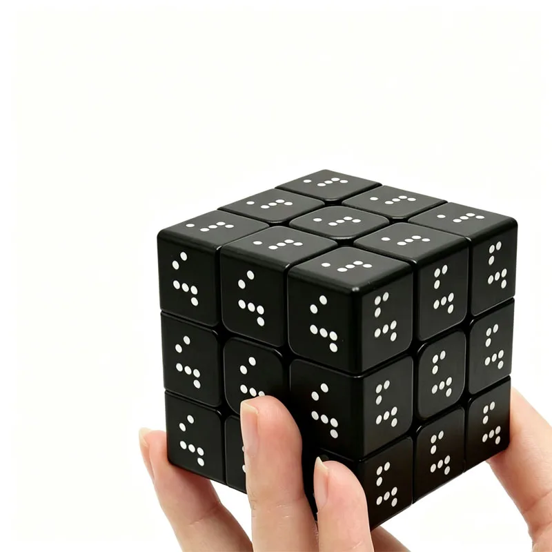 Braille 3x3x3 Speed Cube IQ Reasoning Games Puzzles Difficulty Brain Teaser Mind Challenges Educational Toys For Adults