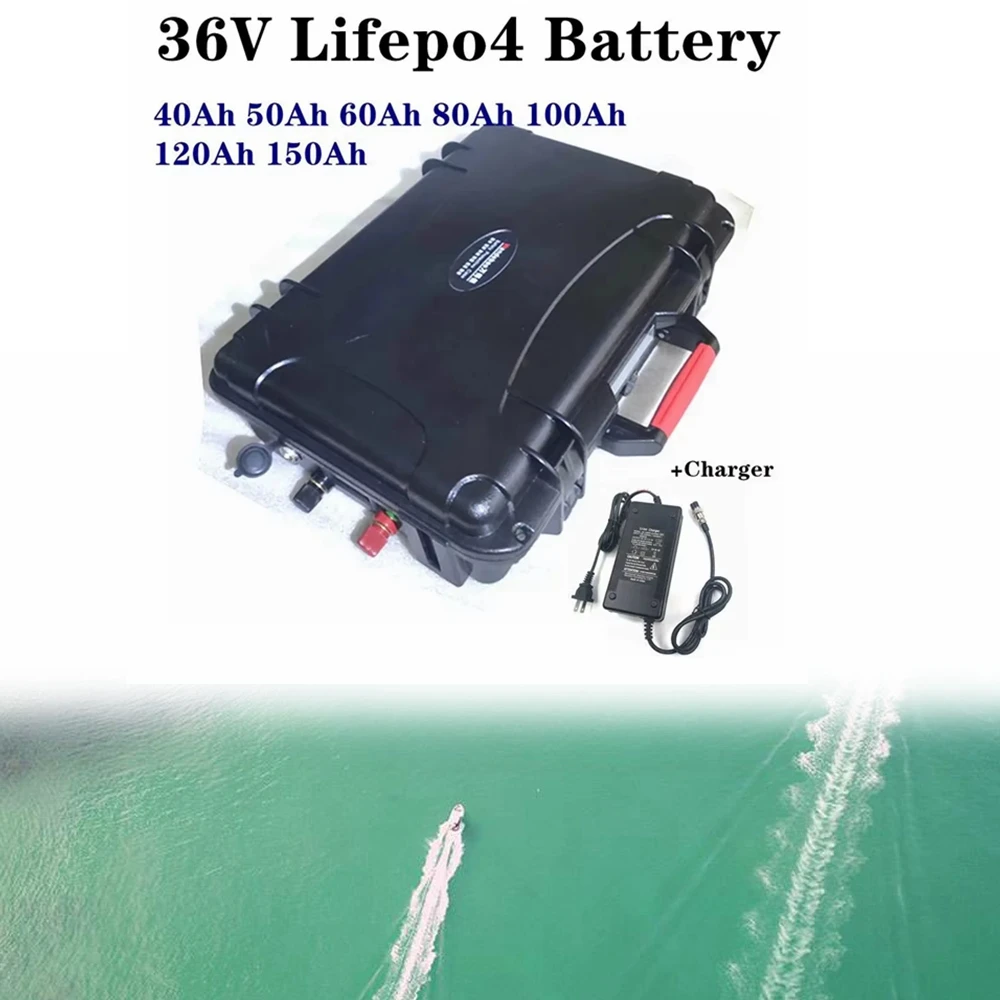 

Teswatts Lifepo4 36 В 40 Ач 60 Ач 80 Ач 100 Ач 120 Ач 150 Ач литиевая батарея bms Battis power + зарядное устройство