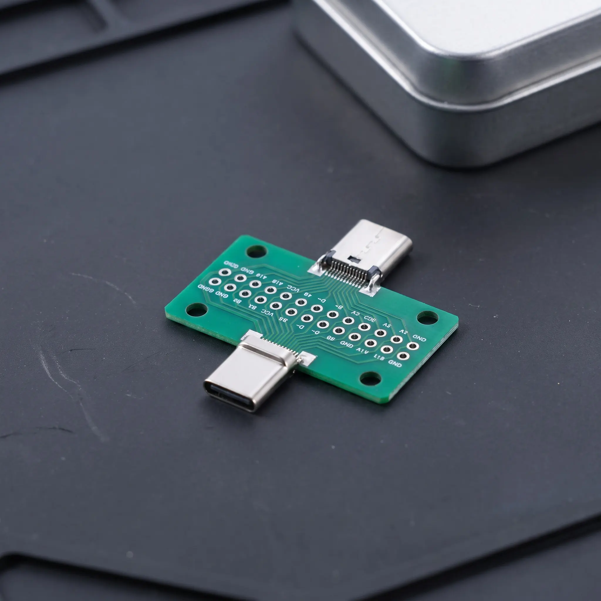 USB 3.1 Type-C Male to Female Test Board Dual-Sided Insertion for Data Testing Debugging Development USB Type-C Adapter Board