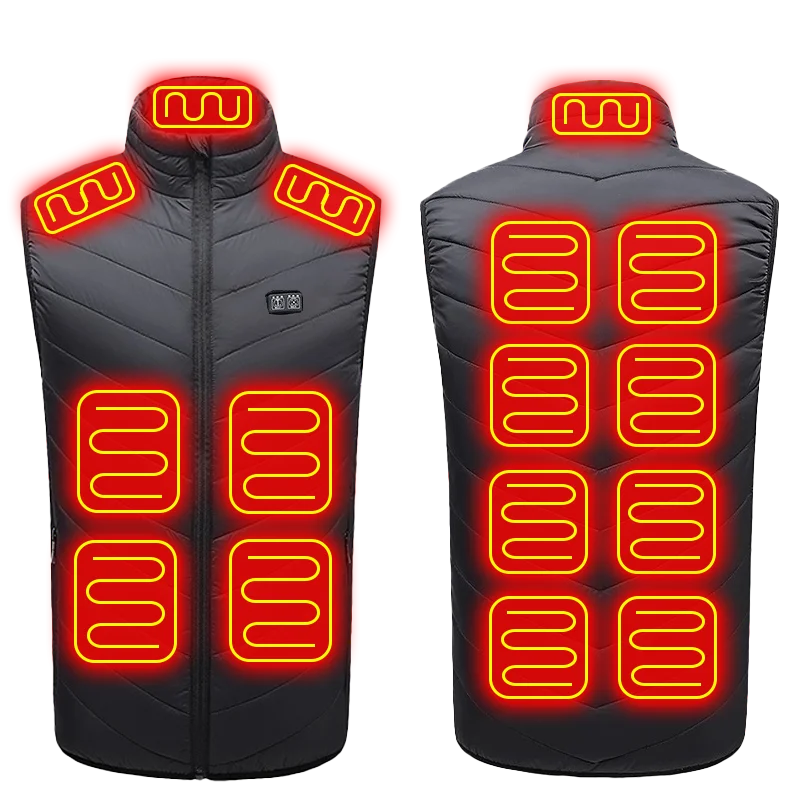 NONE 21 Zone Heated Vest Graphene Black M 5