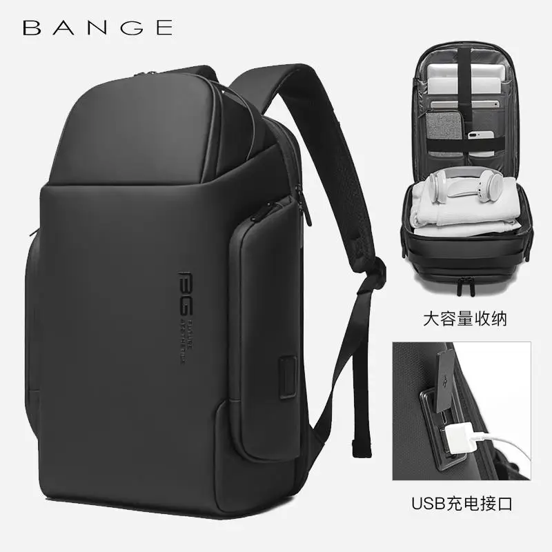BANGE NEW Design Anti-thief Men Travel Backpack Waterproof 15.6 inch Laptop Bag Man Travel Bag With USB ,Camera backpack for men