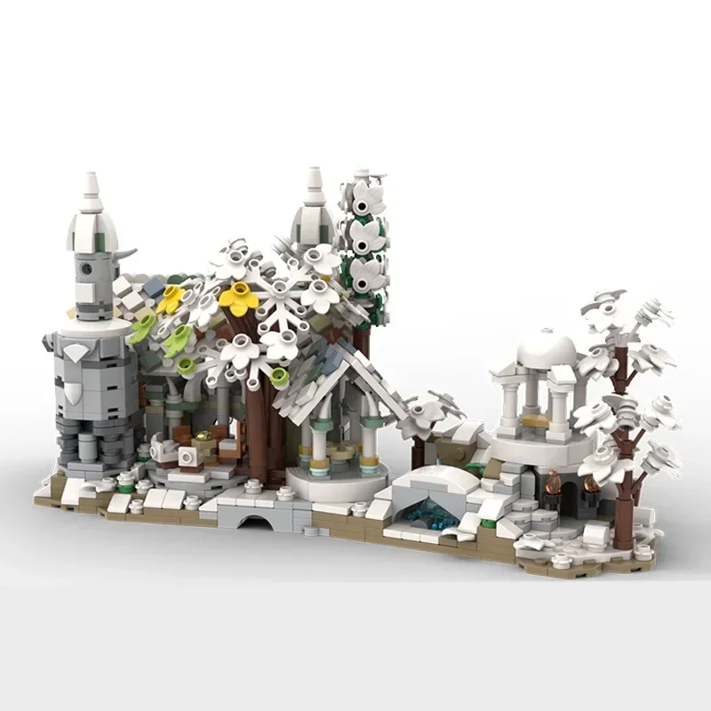 1188pcs MOC Mini Rivendell Winter Version Model Building Festival Gifts Blocks Architecture Assemble Toy DIY Brick Birthday