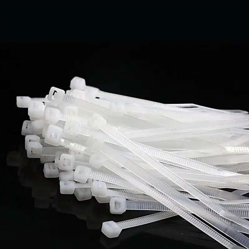 100PCS Width of GB White Self-locking plastic nylon tie 5X300cable tie fastening ring3X200 cable tie zip wraps strap nylon cable