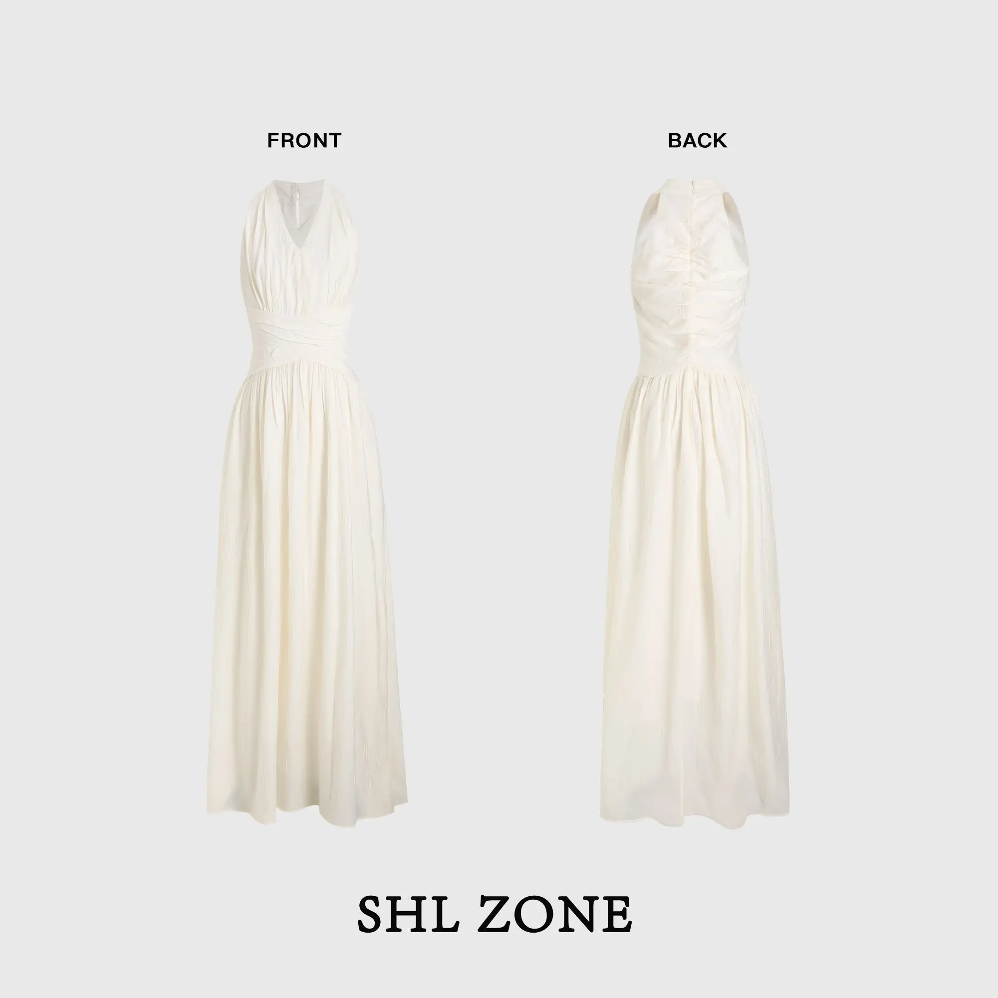 Goddess of Beauty Descends Peach Blossom Wrinkle Satin and Floor Dress with Waist Design