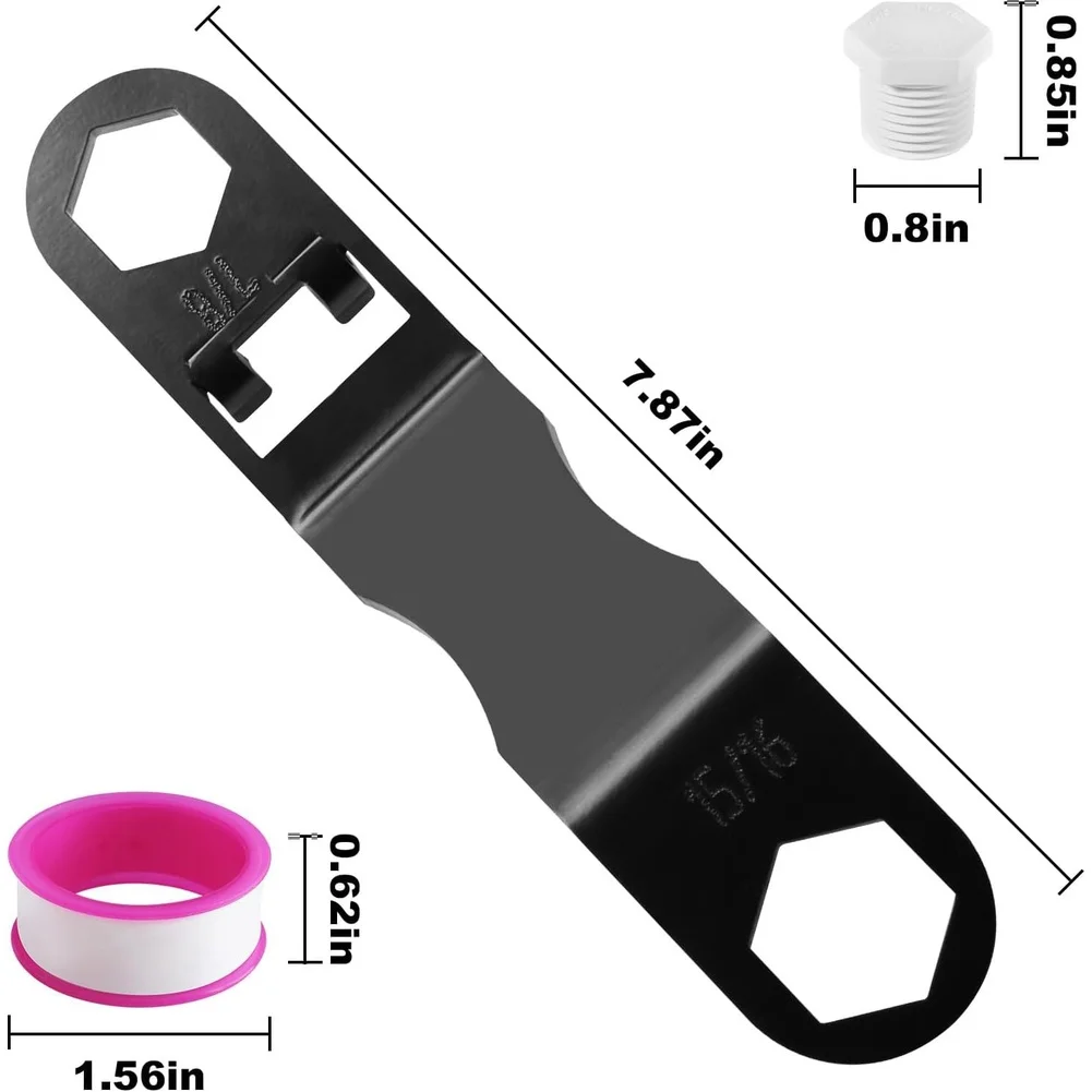 

For RV Water Heater Drain Valve Kit with Secure 1/2 NPT Valve for Easy Maintenance in Camper Trailers and Trailers