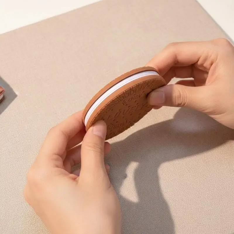 1Pc Chocolate Cookies Shaped Notebook Tearable Handwritten Memo Pad Portable Stationery for Student Office Note Taking