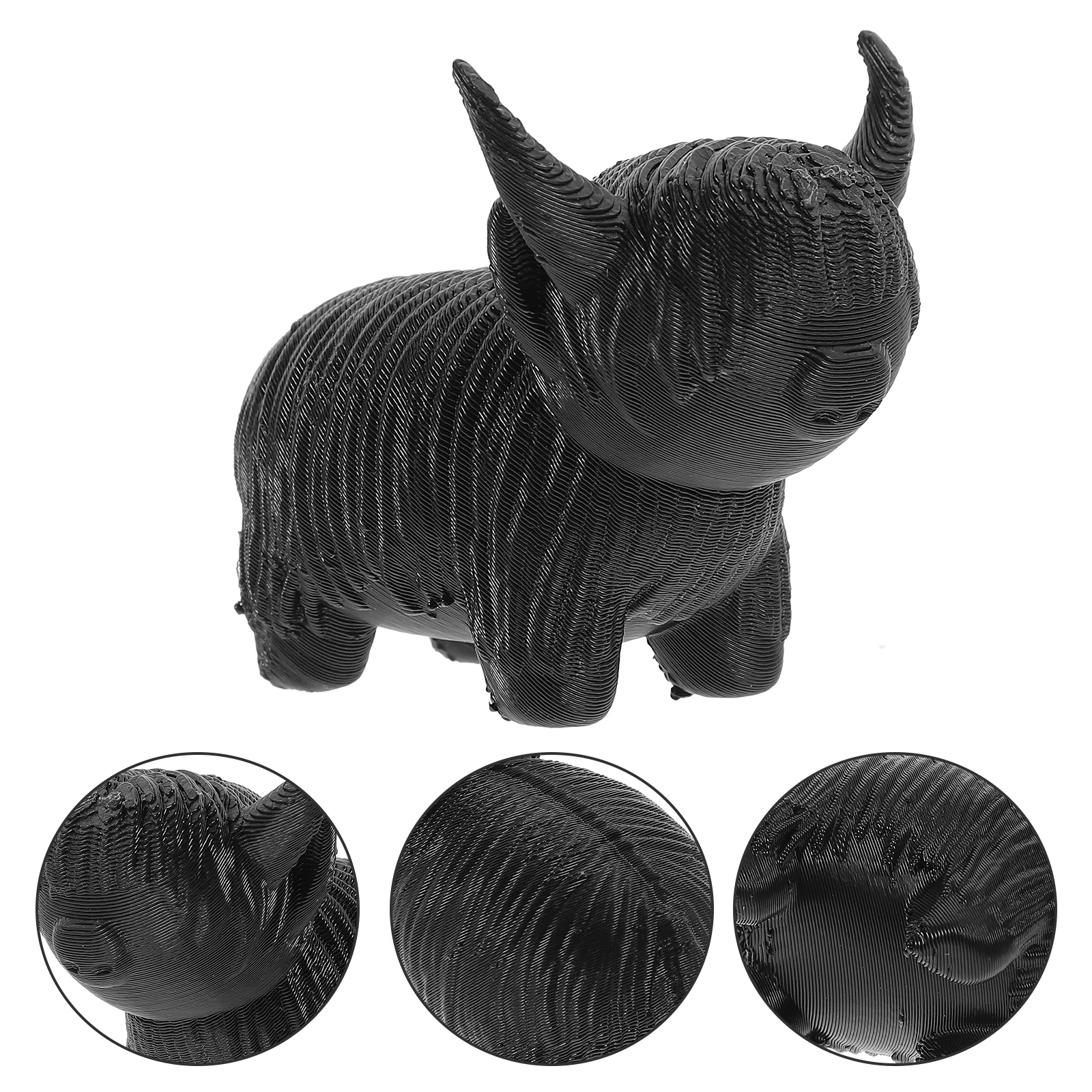 

Calf Ornament Gift for Cow Lovers Small Figurines Toys The Sign Mini Plastic Animal Statue