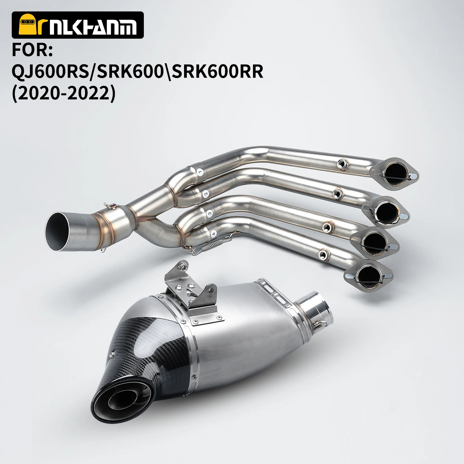 

Motorcycle exhaust system AK modification, bottom exhaust full section for QJ600RS SRK600 SRK600RR 2020-2022