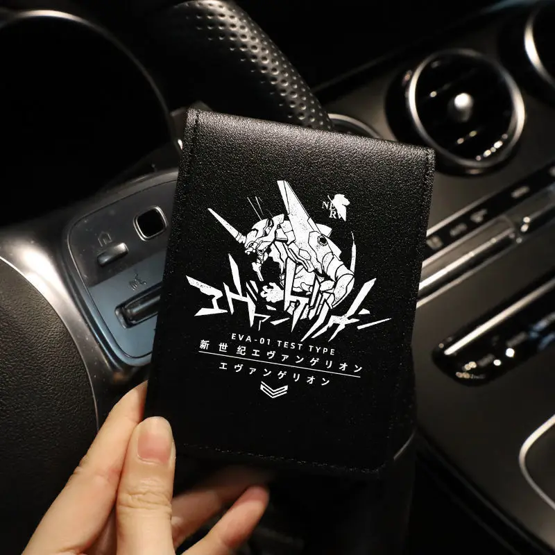 EVANGELION EVA-01 Kaarttas Slanke Compacte Bank ID-kaarthouder Rijbewijs Portemonnee Cosplay Anime Anti-demagnetisatie Kaarthouder