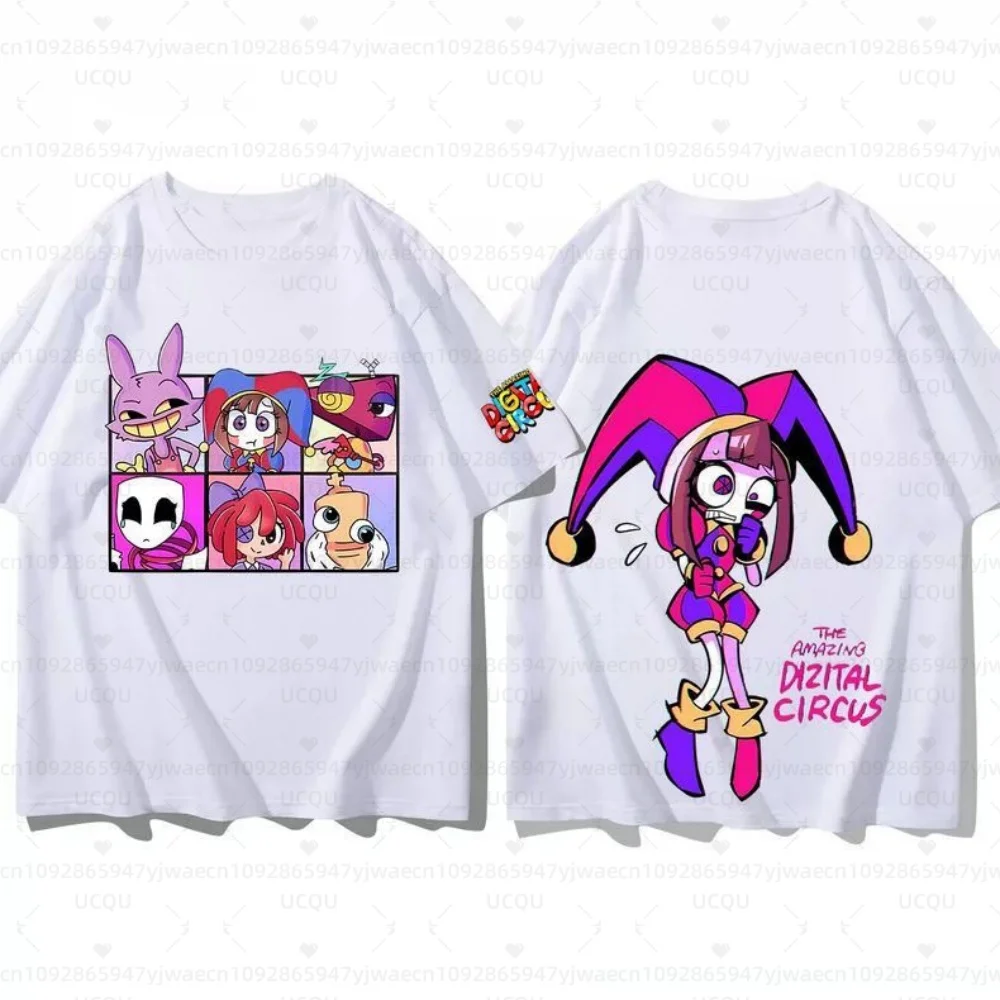 Summer Women's Men's The Amazing Digital Circus Short Sleeve Summer Cotton Y2K Clothing Comfortable Casual Tops T-shirt