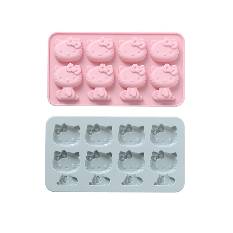 

Sanrio Cute Silicone Mold Hello Kitty Ice Lattice Chocolate Mold Cookie Baking Diy Tool Drop Glue Candy Mold Kids Kitchen Toy