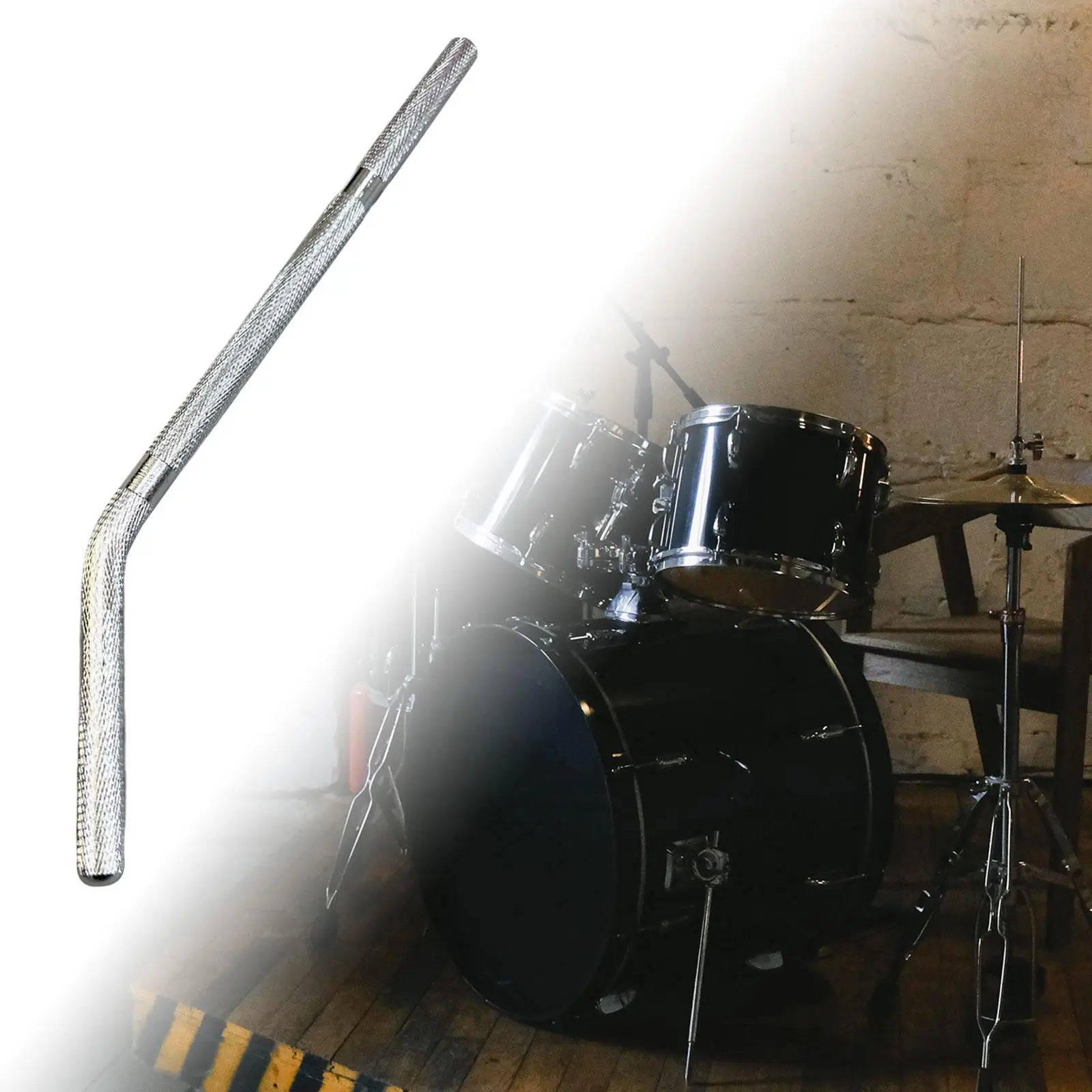 حامل جرس البقر مجموعات طبلة الجاز المعدنية مع ذراع قضيب لأداة طبلة البقر