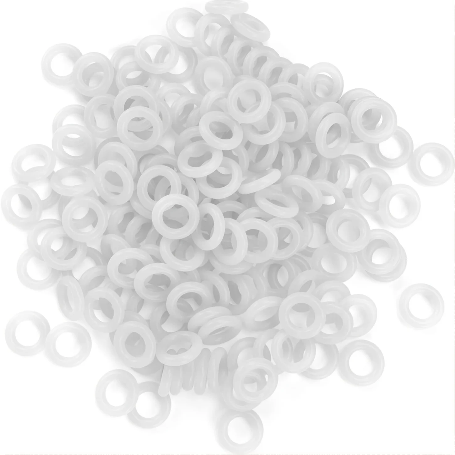 150pcs Rubber O Ring Switch Dampeners Damper Shock-Absorbing Silence Under Key Caps For Mx Mechanical Keyboard Clear Red Black image 5