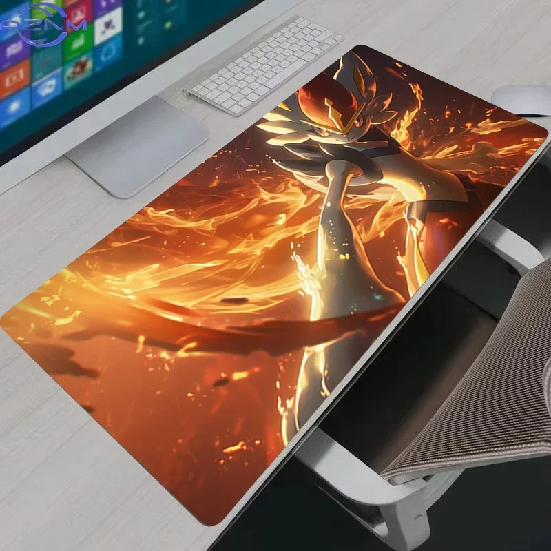 P-Pokemon Anime Large Extended Mouse Pad Non Slip Rubber Desk Mat  Keyboard Pad Gaming Table Cover Laptop Desktop Decor For