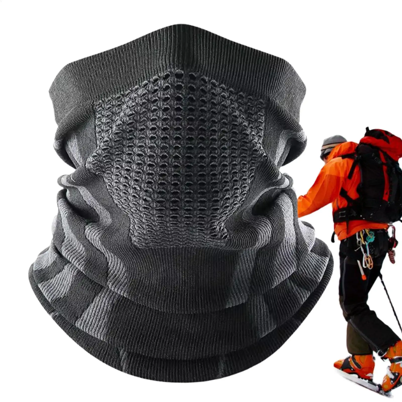 

Гетры для шеи для мужчин, шарф с гетрами для холодной погоды, дышащий термошарф, уличное снаряжение для холодной погоды, езды на велосипеде, поездки на работу