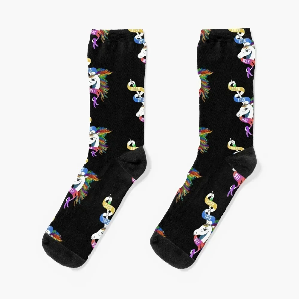 

Born This Way Horse Socks winter thermal funny gift Lots kawaii Men Socks Luxury Brand Women's