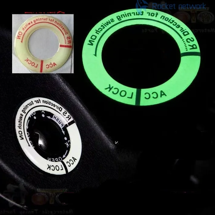 

NEW Night Luminous Car Ignition Key Ring Stickers Auto for BMW F36 F32 F33 G30 F10H F07 G32 F06 F12 F13 G11 G12 F01 F02 F87