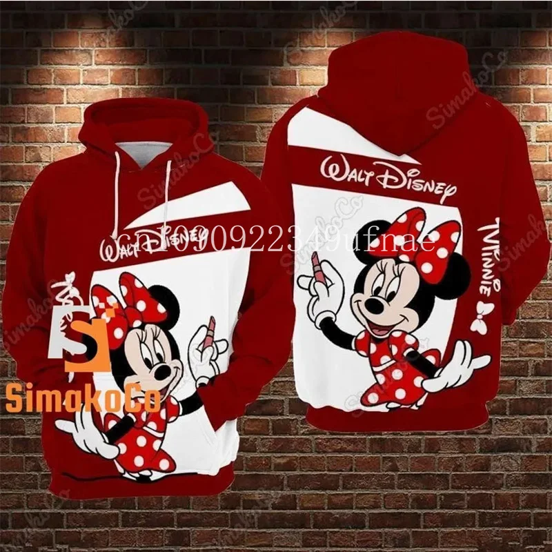 

2025 Disney Mickey Mouse 3D Hoodies Men Women Casual Sports Pullovers 3D Hoodies Fashion Oversized Sweatshirts