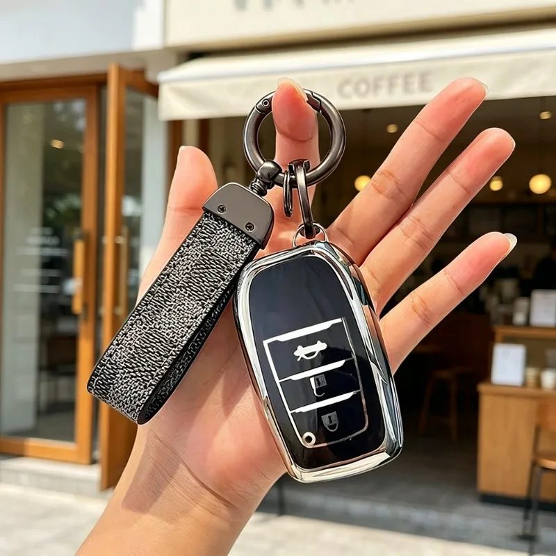 2 3 Buttons Tpu Car Key Case Cover for Toyota  RAV4 Highland CHR Hilux Fortuner Land Cruiser 200 Camry Corolla Crown