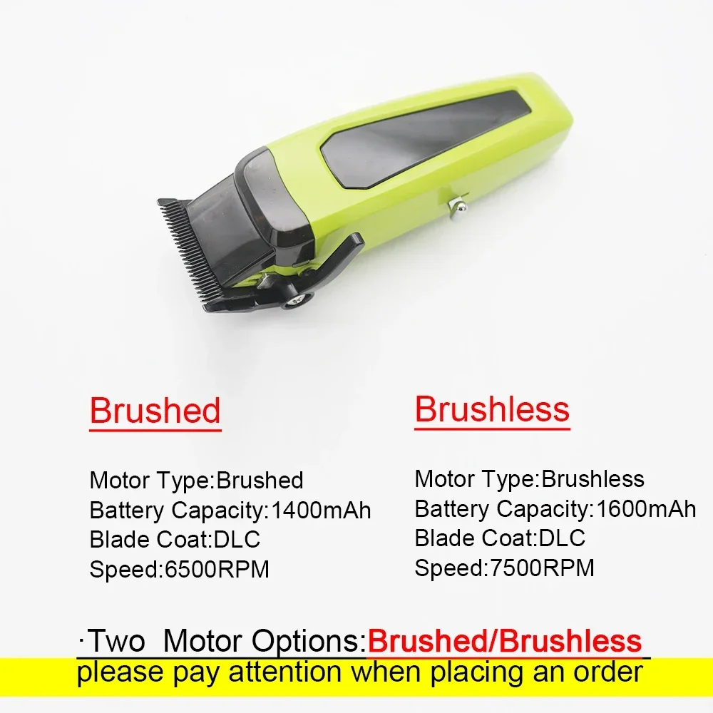 ماكينة قص الشعر الاحترافية للرجال 7500 دورة في الدقيقة مع قاعدة شحن DLC ماكينة قص الشعر بشفرة تتلاشذ الشعر