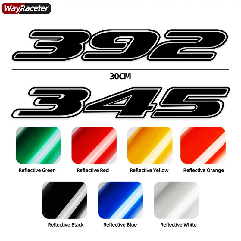 Car Front Bumper Sticker 392 345 Style Body Graphics Vinyl Decal For Dodge Challenger SRT SXT Charger Hellcat Accessories