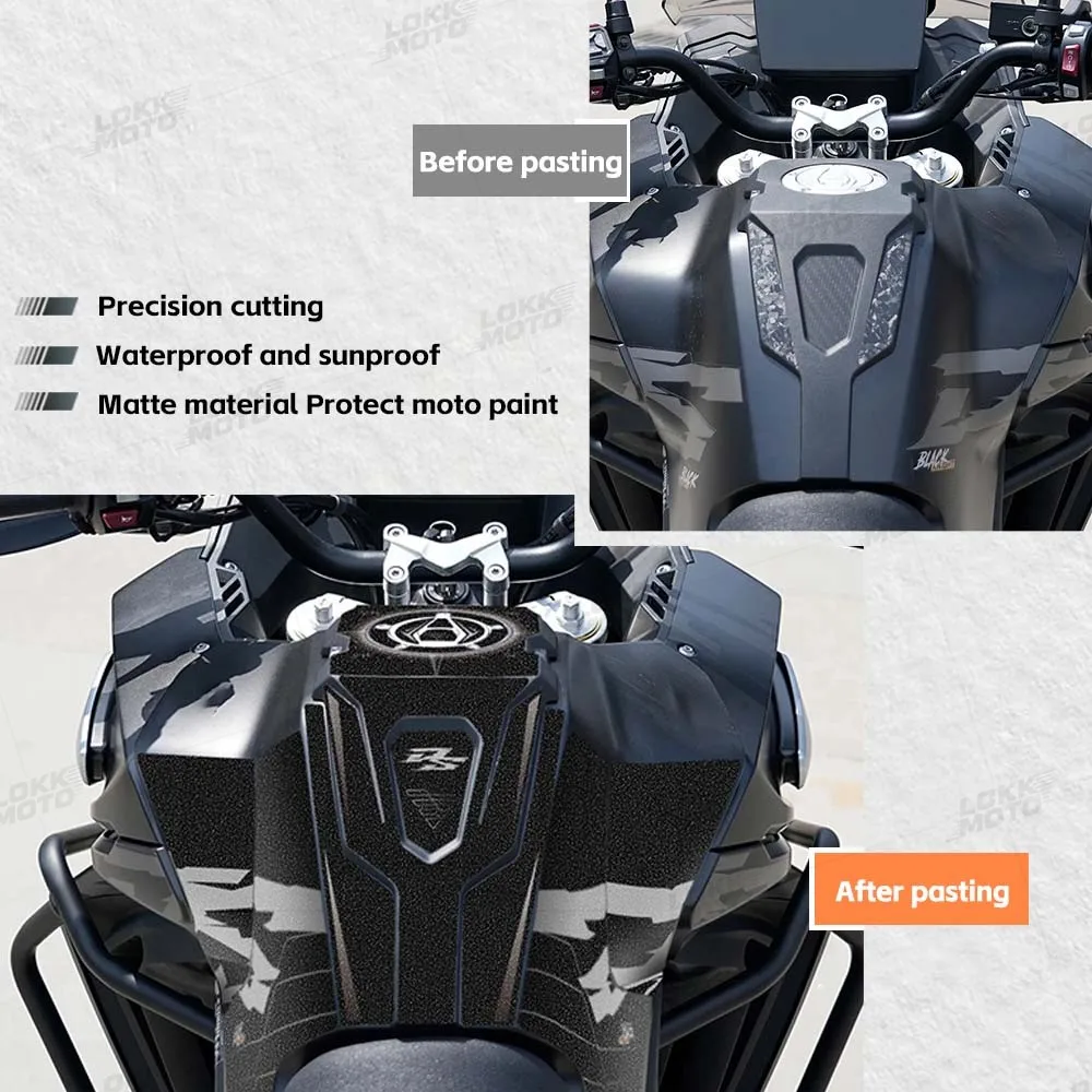 Motorcycle Refit Fuel Tank Protector Sticker Thick Frosted Anti-Scratch Decal For DS625X dsx 625 Valico 625 DSX DS 625 X 2025
