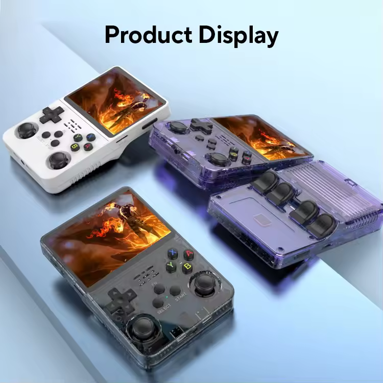 Consola de videojuegos portátil Retro R36S de código abierto, sistema Linux, pantalla IPS de 3,5 pulgadas, reproductor de vídeo portátil de bolsillo, juegos R35S de 64GB