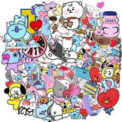 Cute Cartoon Animal Adesivos para crianças, Graffiti Tablet, telefone, bagagem, computador, capacete, carro, guitarra, decoração, atacado, 10 pcs, 30 pcs, 50pcs