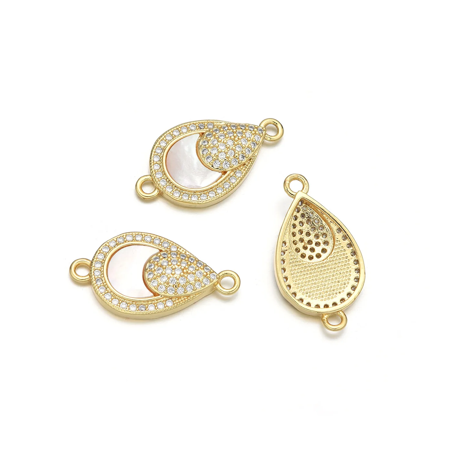 5 Pieces European and American Style Water Drop Shell Pendant Accessories DIY Pearl Necklace Jewelry Making Materials Wholesale