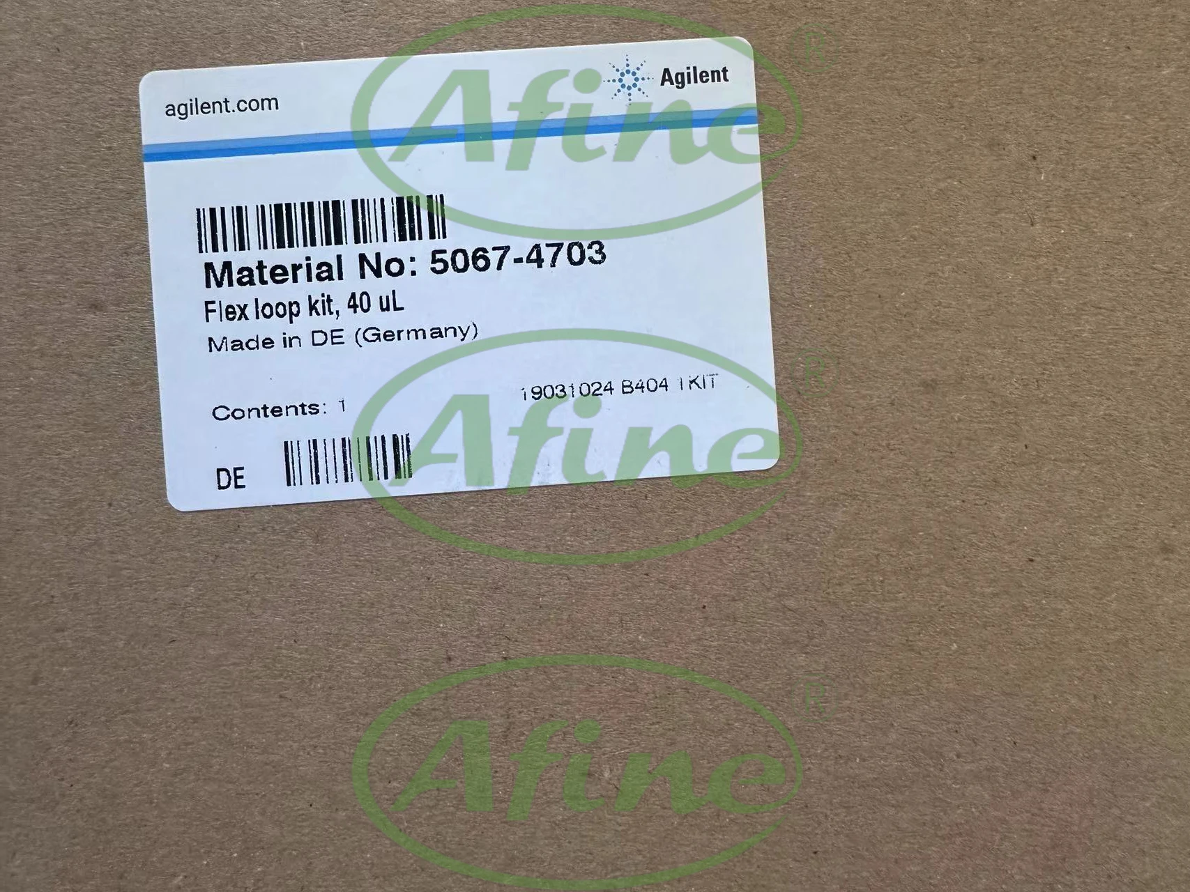 

AFINE Agilent Dosing ring capillary, 5067-4703, kit, stainless steel, 40 µL, for G1367E, G4226A