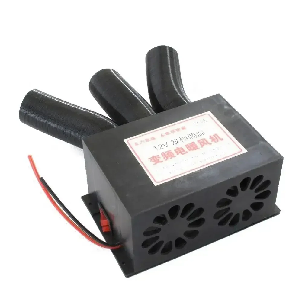 Car Heater Fan 800W 12V/24V Auto Van Heating Fan Windshield Defroster Air Heater 3 Ports for RV Motorhome Trailer Trucks Heaters