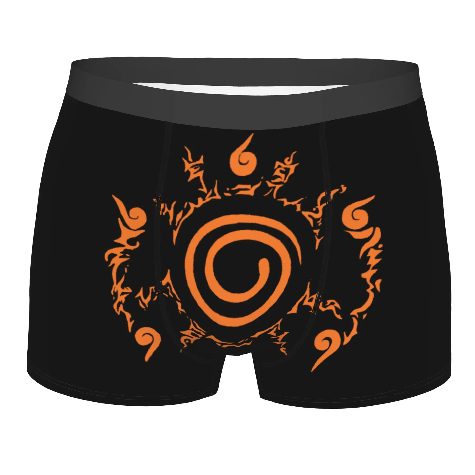 

Custom N-Narutoes Uzumaki Underwear Men Breathable Anime Boxer Briefs Shorts Panties Soft Underpants For Male