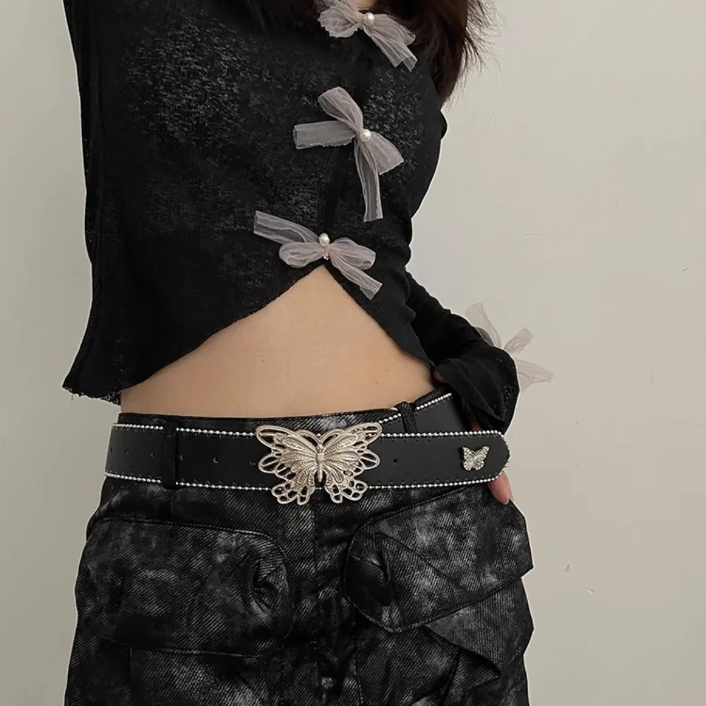 Nieuwe PU Hip Hop Punk Riem Legering Accessoires Brede Rand Taille Riem Retro Mode Riem