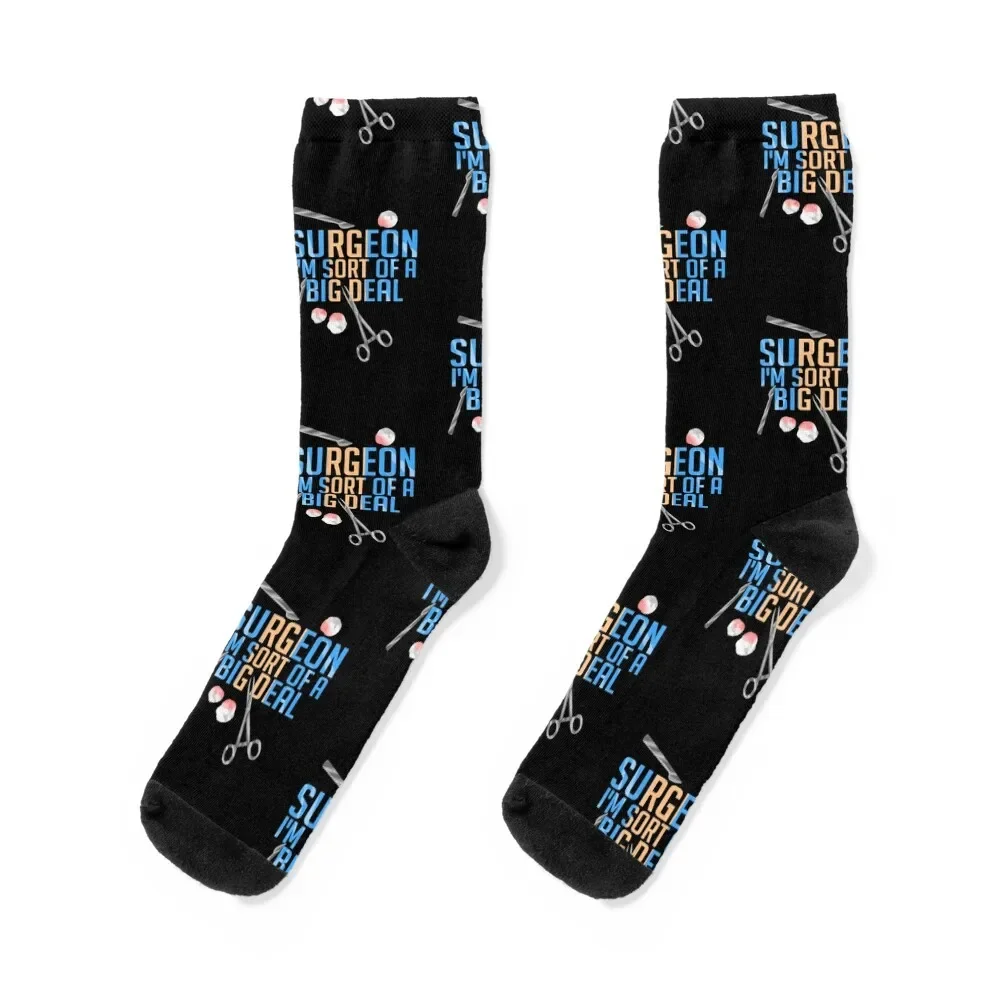 Funny Surgeon I'm Sort of a Big Deal Surgery Socks Wholesale cartoon japanese fashion Socks For Women Men's