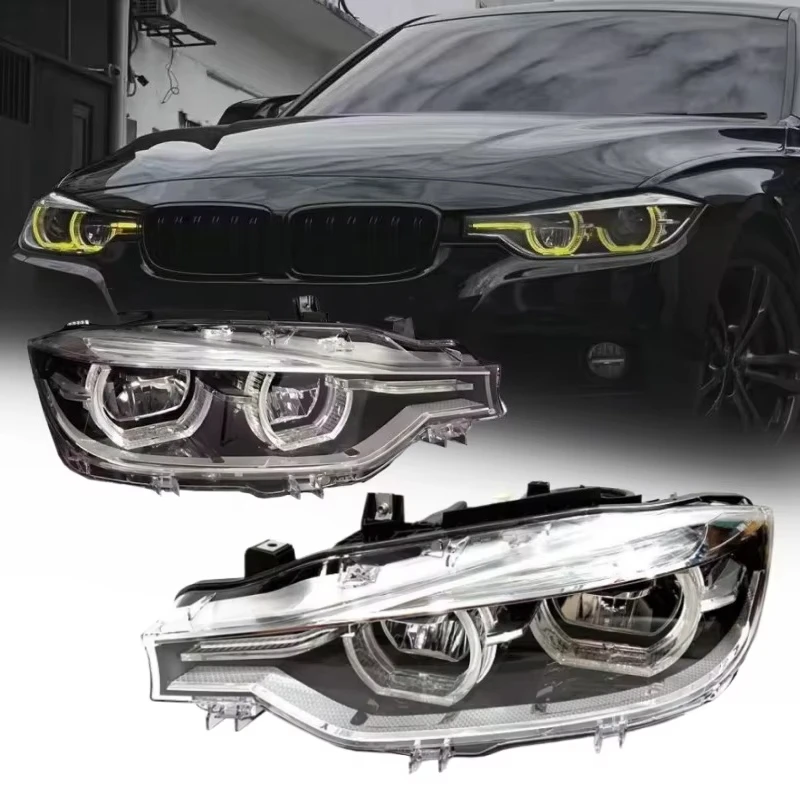 

Оригинальная б/у фара для BMW F30, 2016-2019 гг., светодиодные фары для F30 330i, 320li, 316li 2016 г.