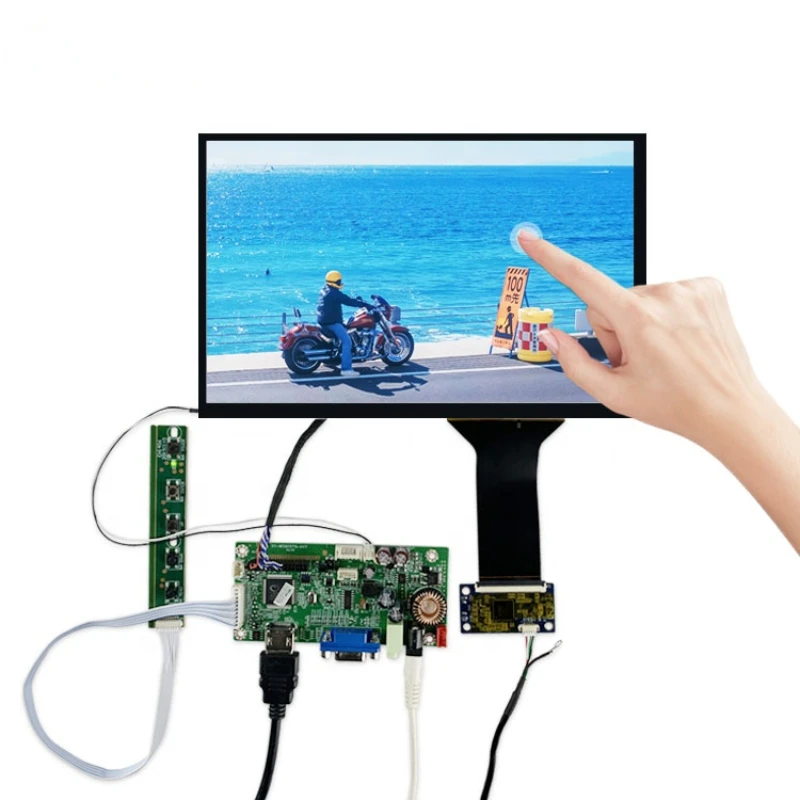 More than 1200cd/m2 high brightness 10-point touch function screen 10.1 inch 1280 * 800 LCD module