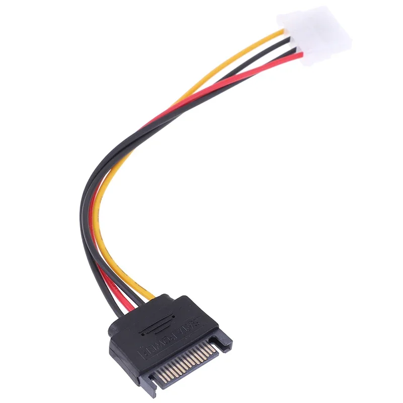 4 Pin Molex IDE To 15 Pin SATA Power Cable Male To Female SATA Extension Cord Hard Drive Disk Power Supply Cable Adapter For PC