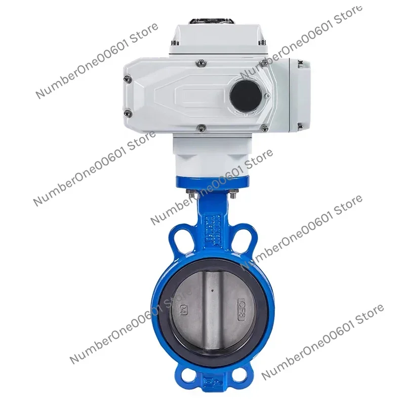 Electric Butterfly Valve D971X-16Q Wafer Type Water Valve Ptfe Stainless Steel Ductile Iron Regulating Valve