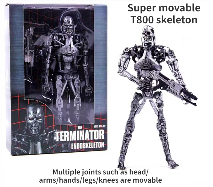 In Stock Original Genuine Terminator Endoskeleton PVC Action Figure Collection Model Toy 7 Inches 18 Cm Gift