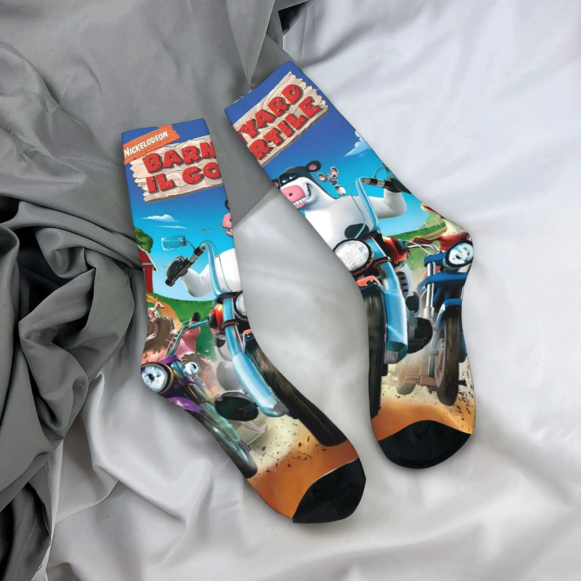 

Back At The Barnyard (12) Stockings Design Elegant Socks Autumn Anti Skid Socks Men Skateboard Soft Socks