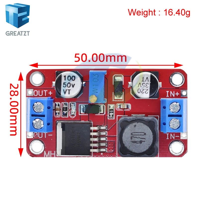 GREATZT DC-DC power supply module boost module step-up voltage converter Voltage regulator XL6019 adjustable output