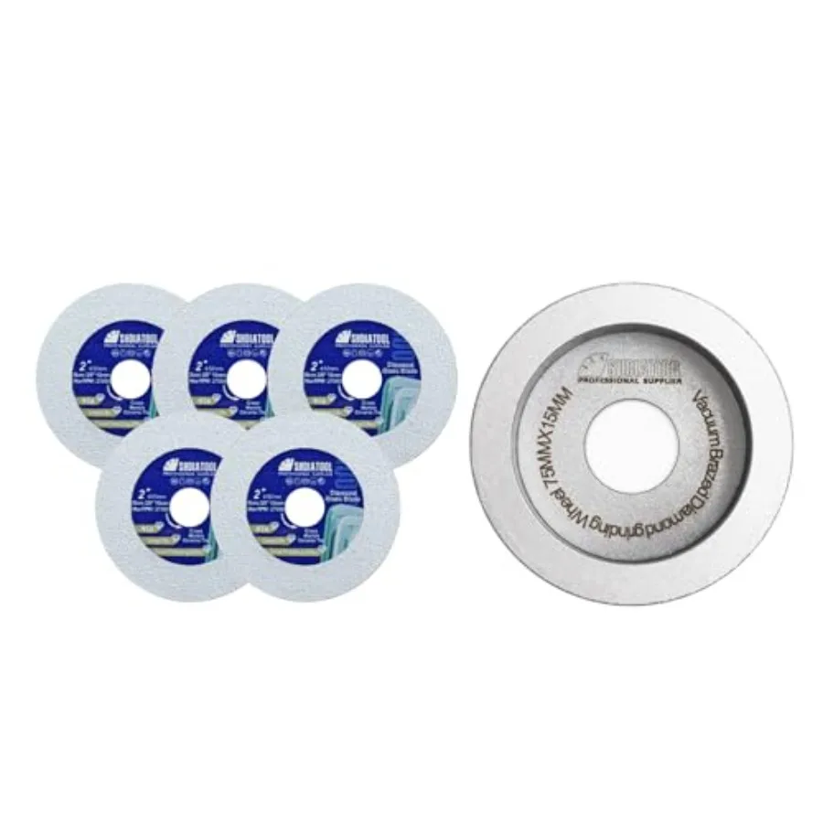 

Алмазный отрезной диск для стекла, 2-дюймовый ультратонкий пильный диск для плитки, керамики, фарфора, мрамора, 50 мм, 5 шт. в упаковке