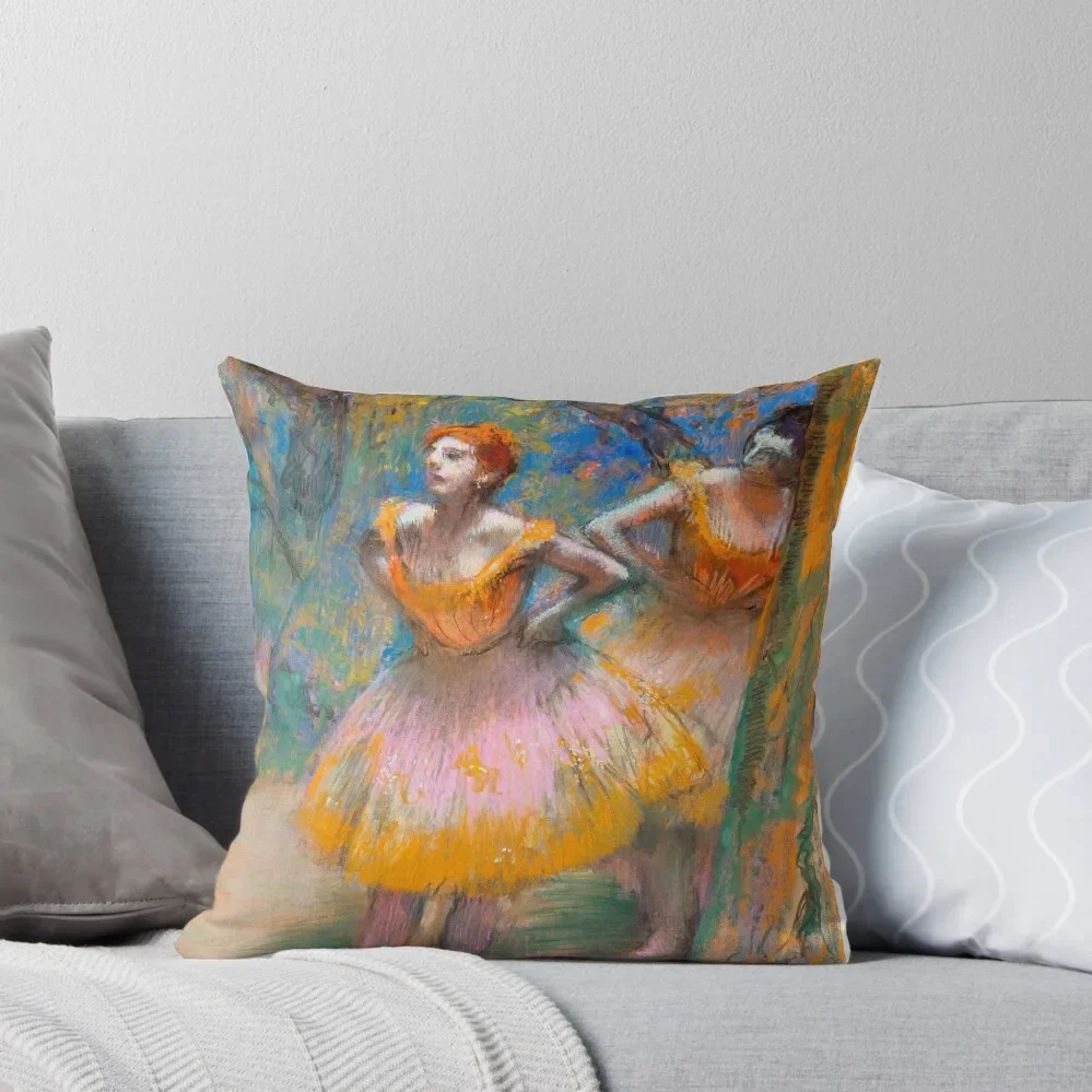 

HD EDGAR DEGAS - Two Dancers (1893–1898) Throw Pillow pillows decor home Elastic Cover For Sofa Christmas Pillow Covers pillow